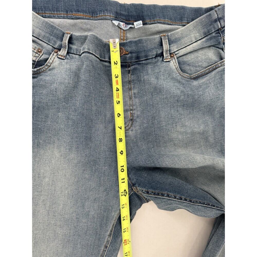 D & Co Pull On Denim Jeans Sz 24WP Plus Size 36/27 Distressed Stretch NWT​ - Picture 11 of 16